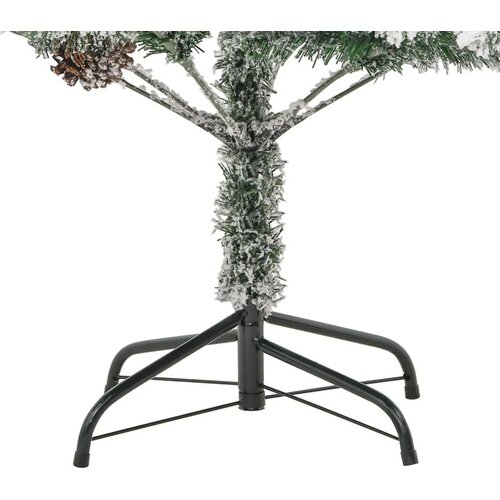 VidaXL Božićno drvce LED sa snijegom i &amp;scaron;i&amp;scaron;kama 225 cm PVC i PE Slike