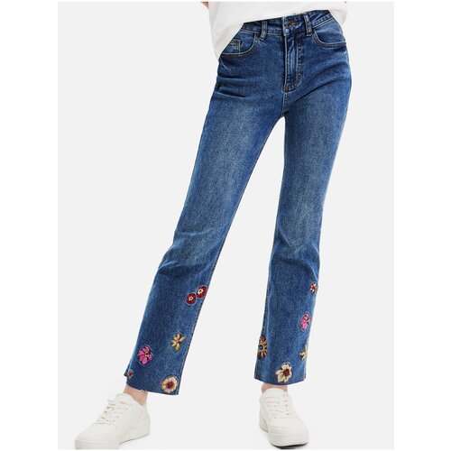 Desigual Blue Women Flared Fit Jeans Pants Nicole - Women Slike