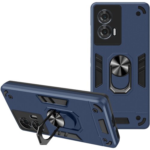 AVIZAR Ohišje za Motorola Edge 50 Fusion Anti-Shock Support Ring, Modra noč, (5000010278) Cene