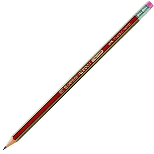 Faber-Castell Faber-Castell: Dessin 2001 grafitni svinčnik z radirko HB 1 kos Slike