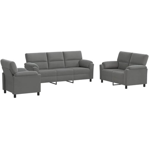  Set sofe 3 pcs Tamnosiva Bar&amp;scaron;un - Tamnosiva 1-sjedalo + 2-sjedalo (120 cm) + 3-sjedalo Slike