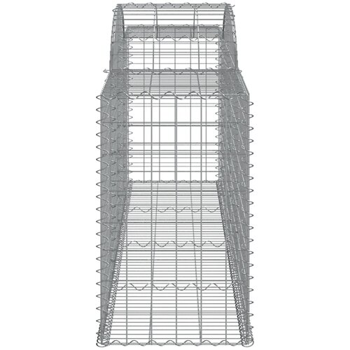  Lučne gabionske ko&amp;scaron;are 25 kom 300x50x80/100cm pocinčano željezo Slike