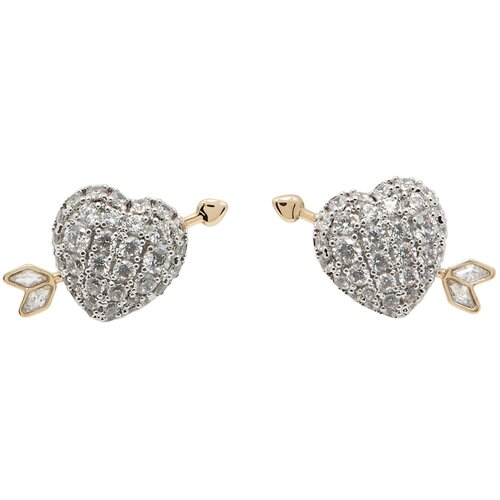 Swarovski Uhani zlata / srebrna / transparentna Cene