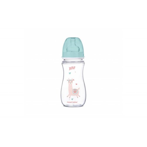 Canpol baby FLASICA 300ML SIROKI VRAT ANTIKOLIK - EASY START- EXOTIC ANIMALS - GREEN (35222_gre) Cene