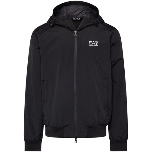 Ea7 Emporio Armani Prijelazna jakna crna / bijela Cene