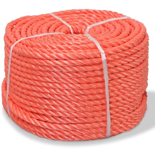 vidaXL Zvita vrv polipropilen 16 mm 100 m oranžna Cene