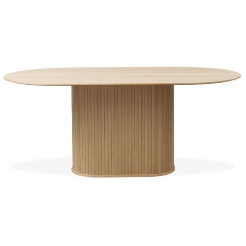 Unique Furniture Jedilna miza z mizno ploščo v hrastovem dekorju 95x180 cm Nola – Cene
