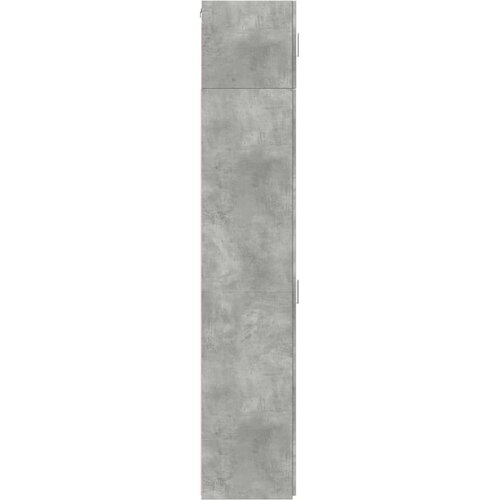 VidaXL Uski ormarić za pohranu boja betona 30 x 42,5 x 225 cm drveni Slike