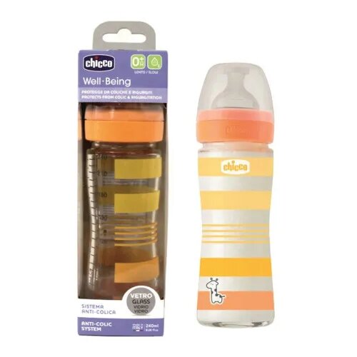 CHICCO CFL Chicco WB staklena flašica 240ml, silikon,uni. Cijene