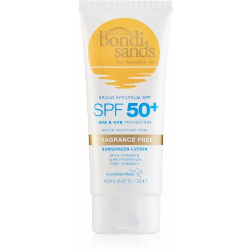Bondi Sands SPF 50+ Fragrance Free krema za sončenje za telo SPF 50+ brez dišav 150 ml