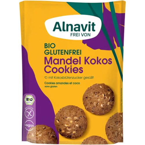 Alnavit Bio mandljevi kokosovi piškoti - 125 g Cene