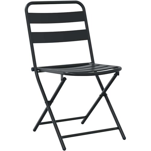Bistro set za vrt 3 pcs Antracit Čelik Slike