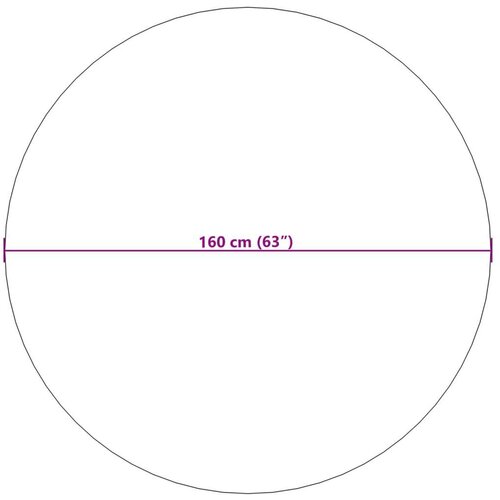  Tepisi za područja Kružni Siva &amp;Oslash; 160 CM Slike