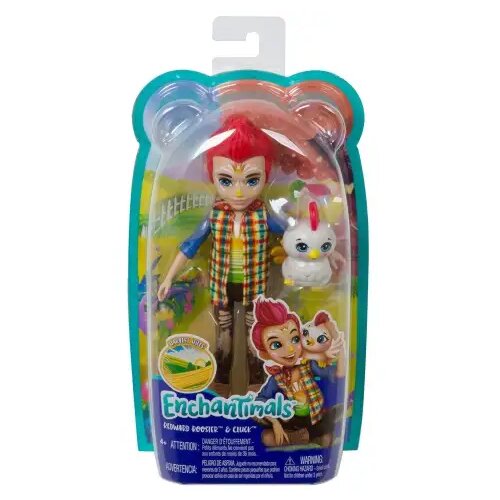 Mattel Enchantimals Figurica Edward Rooster in živalska figurica petelin Cluck - Cene