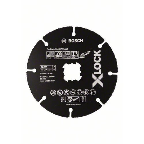 Bosch X-Lock carbide multi wheel 125 mm 125 mm 1 mm 22,23 mm ( 2608619284 ) Slike
