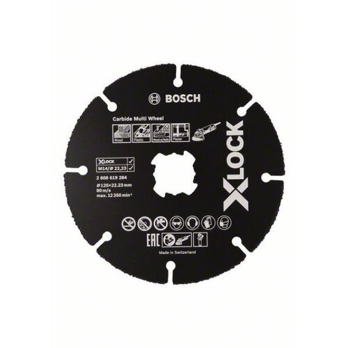 Bosch X-Lock carbide multi wheel 125 mm 125 mm 1 mm 22,23 mm ( 2608619284 ) Cene