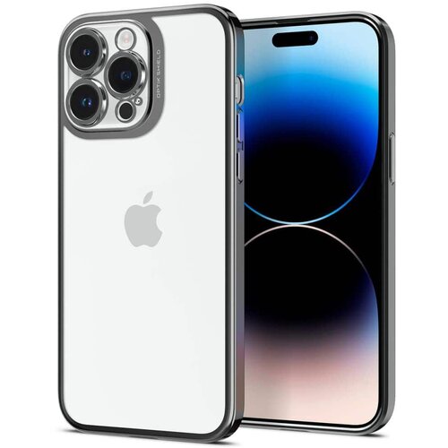 Spigen OPTIK CRYSTAL ZA IPHONE 14 PRO MAX CHROME GREY Slike