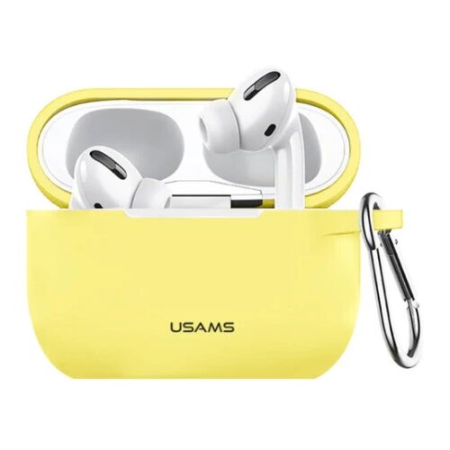 Usams BH568 silikonska za&amp;scaron;tita za AirPods Pro yellow Slike