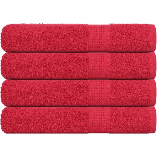Furnova Brisače 4 kos rdeča 100x200 cm 360 g/m² 100% bombaž, (21916474) Cene