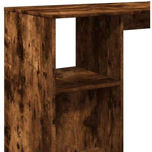  Barski stol s policom boja hrasta 124x46x103 5 cm drveni Slike