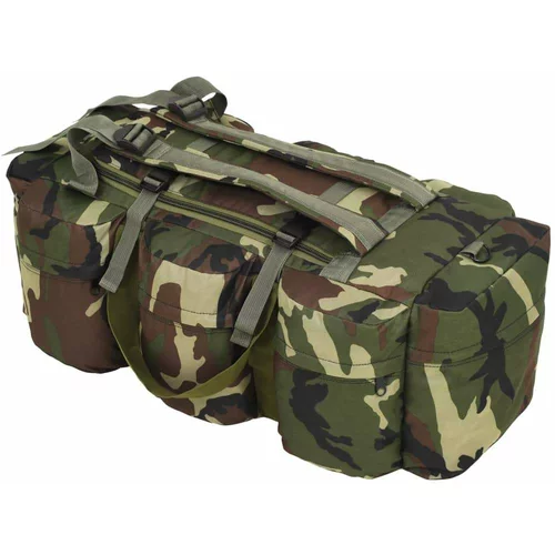  Potovalna torba 3 v 1 vojaška 90 L kamuflažna, (20828408)