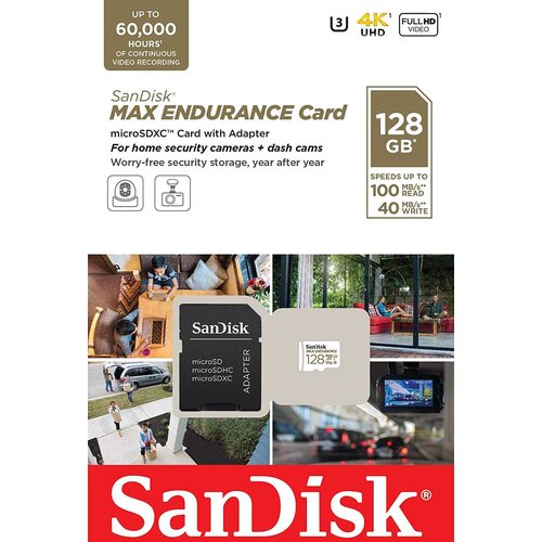 San Disk SDHC 128GB Micro SD sa adapterom max endurance Cene