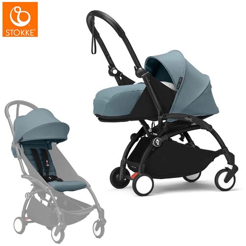 Stokke yoyo³ dječja kolica 2v1 newborn pack 0+ aqua (black frame) Cijene
