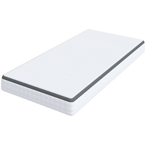  Madrac Bijela i siva 100 x 200 cm Bonell opruga Slike
