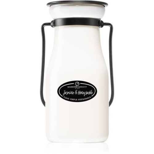 Milkhouse Candle Co. Creamery Jasmine &amp;amp; Honeysuckle mirisna svijeća Milkbottle 227 g Slike
