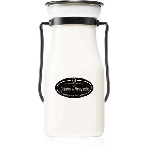 Milkhouse Candle Co. Creamery Jasmine & Honeysuckle mirisna svijeća Milkbottle 227 g