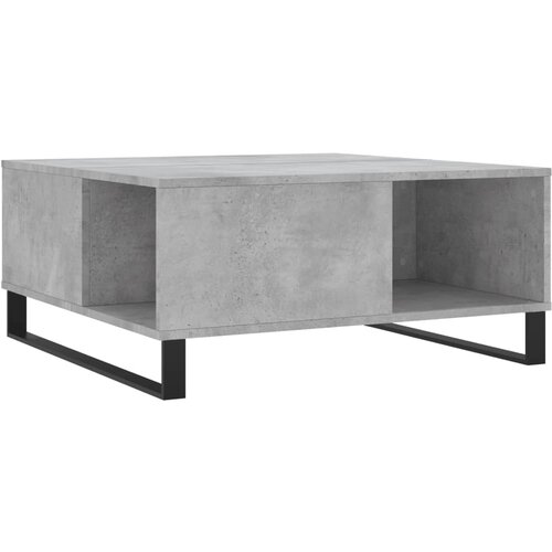  Stolić za kavu boja betona 80 x 80 x 36,5 cm konstruirano drvo Slike