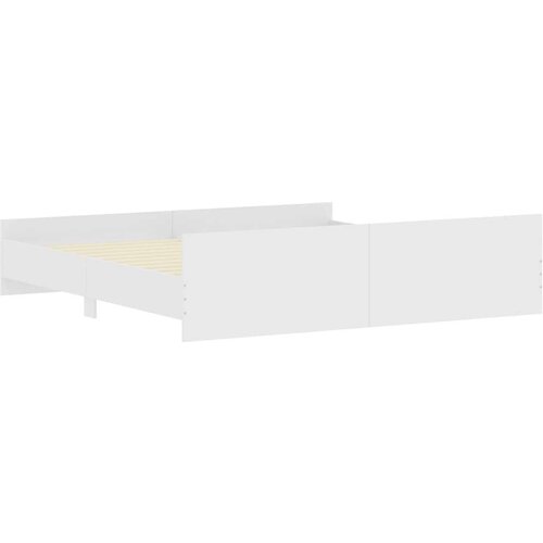 Kreveta s uzglavljem i podnožjem bijeli 200 x 200 cm Slike