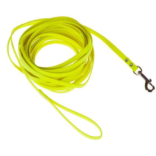 Heim BioThane&amp;reg; sledni povodec - neonsko rumen - 10 m dolg, 13 mm &amp;scaron;irok Slike