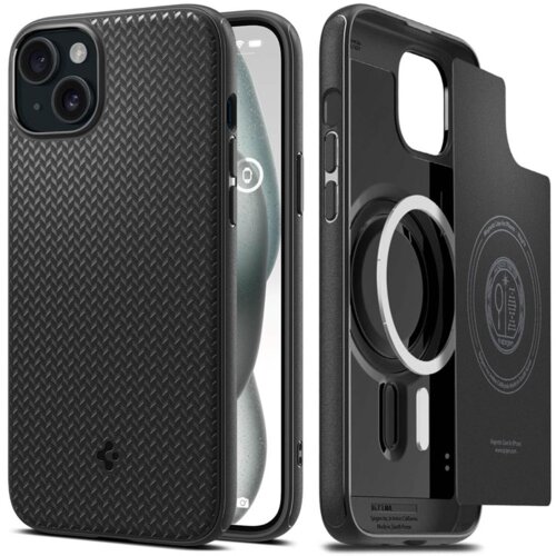 Spigen MAG ARMOR OVITEK ZA TELEFON MAGSAFE IPHONE 15 MAT ČRNA, (21974066) Cene