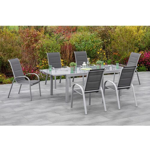 Gardenson vrtni set amalfi di lusso, 7-Delno, antracit Slike