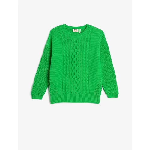 Koton Knitted Sweater Long Sleeve Crew Neck