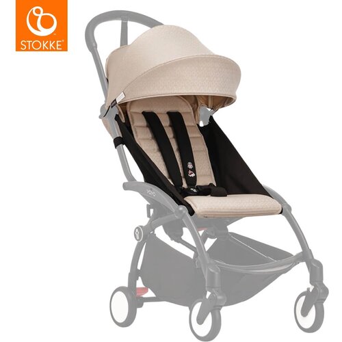 Stokke yoyo&amp;reg; x bonpoint blazina &amp;scaron;portnega sedeža s strehico color pack 6+ beige Slike