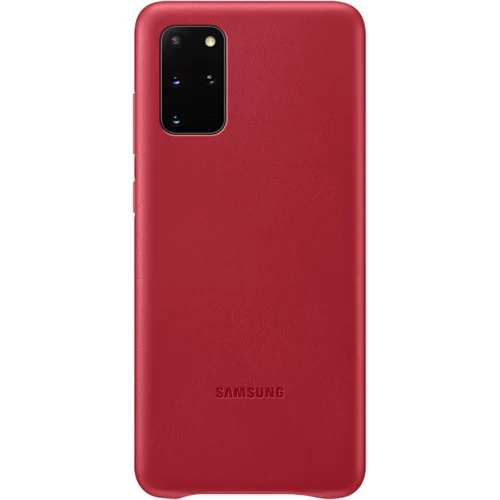 Samsung original usnjen ovitek EF-VG985LRE za Galaxy S20 Plus G985 - zaščita zadnjega dela - rdeč