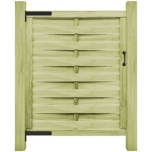  Vrtna vrata od impregnirane borovine 100 x 125 cm zelena Cijene