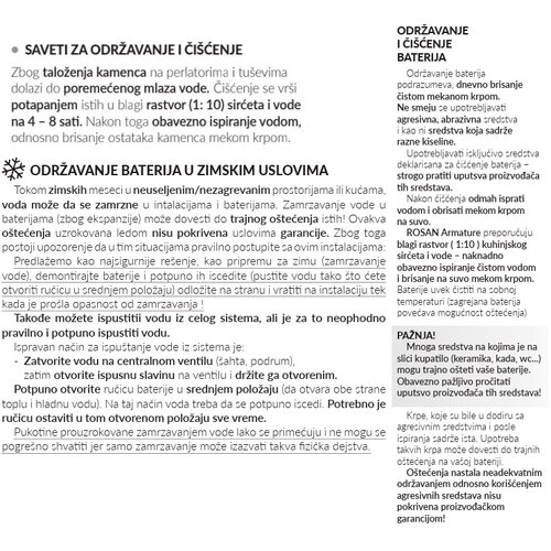 Rosan slavina LAVABO S2 254101 Slike