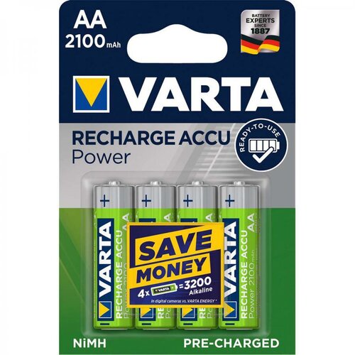 OXE polnilnik AA za 12 kosov in 12 kosov polnilnih baterij Varta 56706 R6 2100mAh NIMH basic Slike