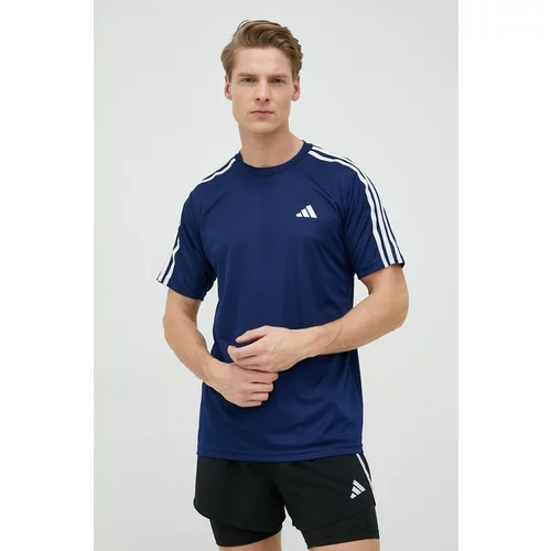 Adidas Kratka majica za vadbo Training Essentials mornarsko modra barva