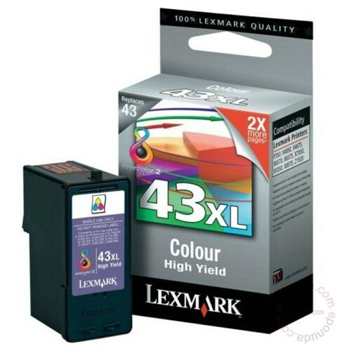 Lexmark No.43XL 18YX143E Color ketridž Slike
