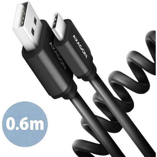 Axagon twisted kabel usb-c na usb-a 2.0 Slike