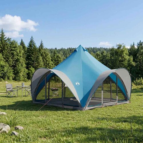 Tipi &amp;scaron;ator s krovom Plava 6 osoba Poliester i čelik Slike