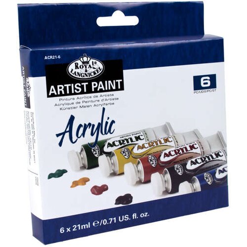 Royal &amp;amp; Langnickel Set akrilnih boja - 6 dijelova (set akrilnih boja) Slike