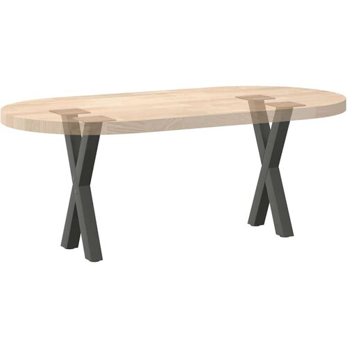 Noge za stolić u obliku slova X 2 kom antracit 38x(42-43) cm Slike