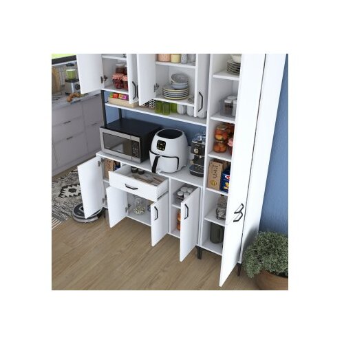 Woody Fashion Komoda s ladicama 160x198,6x40cm Bijela Slike