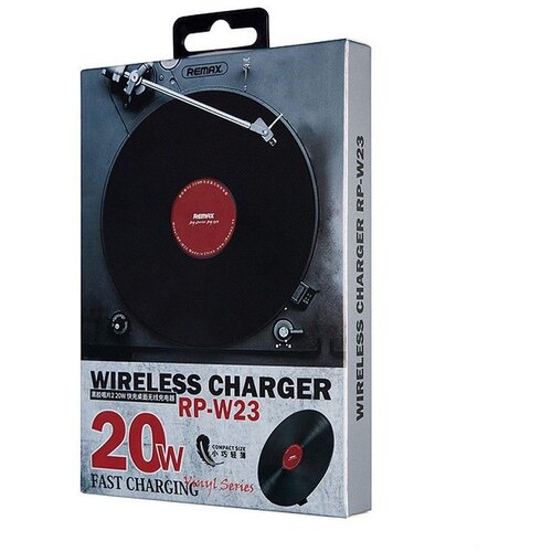 Remax Bežični punjač Vinyl Series II RP-W23, 20W, Desktop, Crna Slike