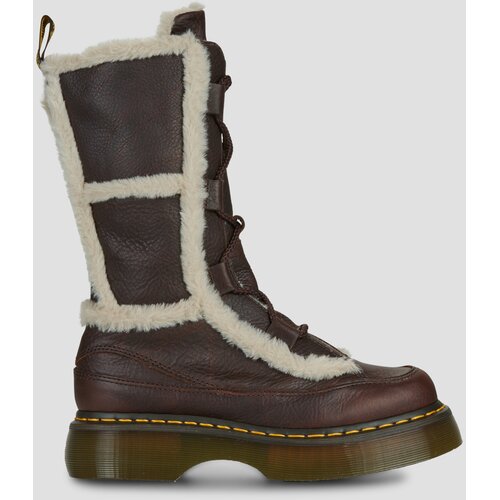Dr. Martens Buzz Lace WL High Leg Boot Dark Brown Smeđa Slike
